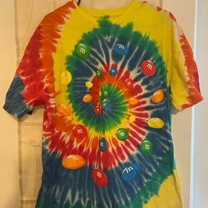Las Vegas M&M factory tie dye t-shirt.